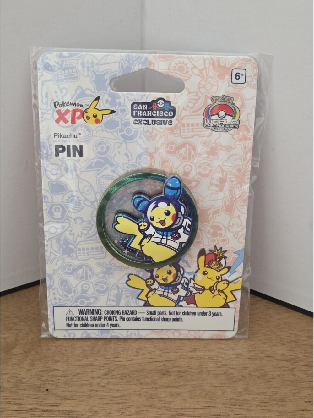 Pokemon XP Pikachu Pin San Francisco Exclusive World Championships 2026